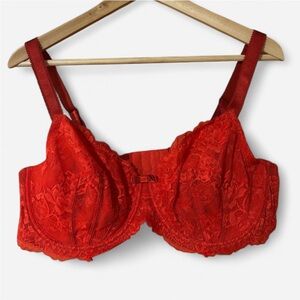 Adore Me Sexy Red Lace Underwire Bra- 44D